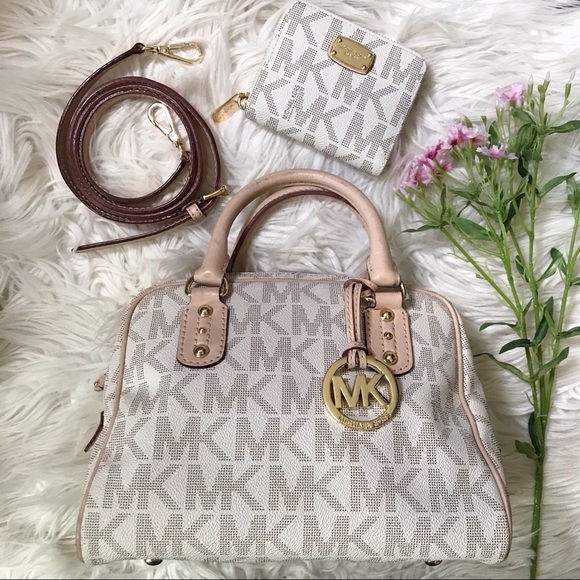 Michael Kors Handbags - Michael Kors - Monogram Satchel + Wallet